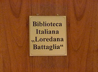 La biblioteca del Dipartimento di Italianistica all'Università di Iasi