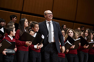 maestro del coro Ciro Visco, Coro di Voci Bianche dell’Accademia di Santa Cecilia - 18 dicembre 2015, Auditorium Parco della Musica, Roma